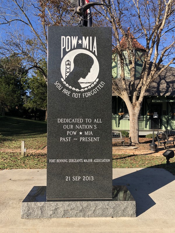 POW-MIA Memorial, next to Train Depot, Andersonville