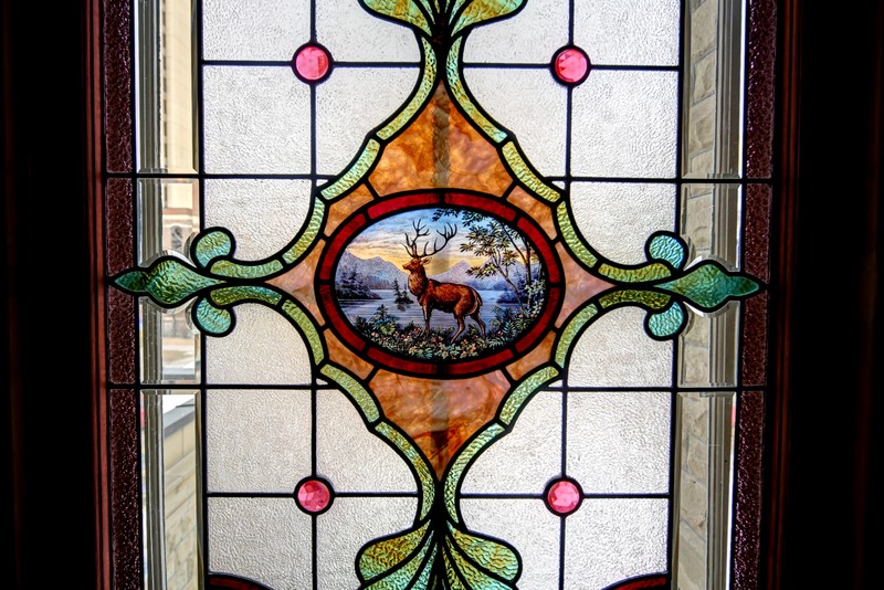 Stained Glass at Lougheed House