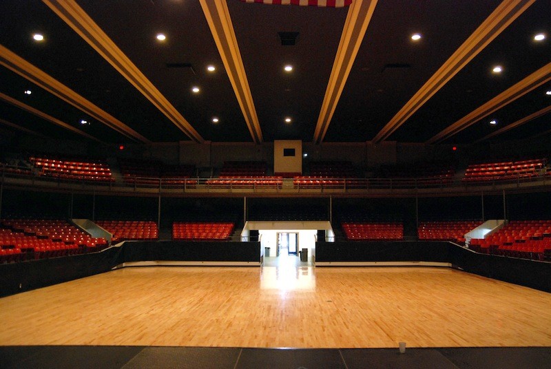 Inside the auditorium