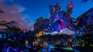 Pandora's Floating Mountains at Night