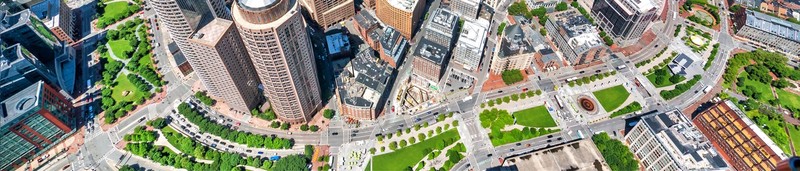 The Rose Kennedy Greenway - Aerial View