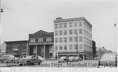 The Orpheum, at left, next to the Elks Lodge, circa 1950