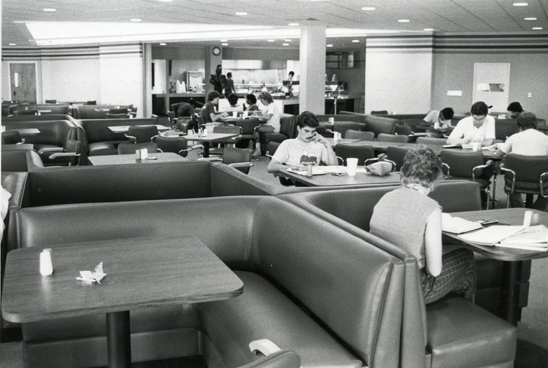 View of students at the University Center at UAH