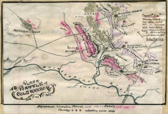 Map of Cold Harbor. 