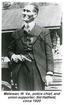 Sheriff Sid Hatfeild would be assassinated by Baldwin-Felts agents before his trial after the events of Matewan Massacre.