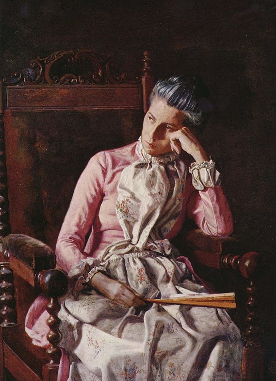 Thomas Eakins Painting: Miss Amelia Van Buren, c. 1891