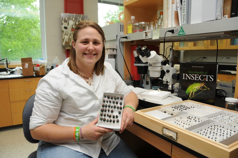 Student in Henson Hall Lab