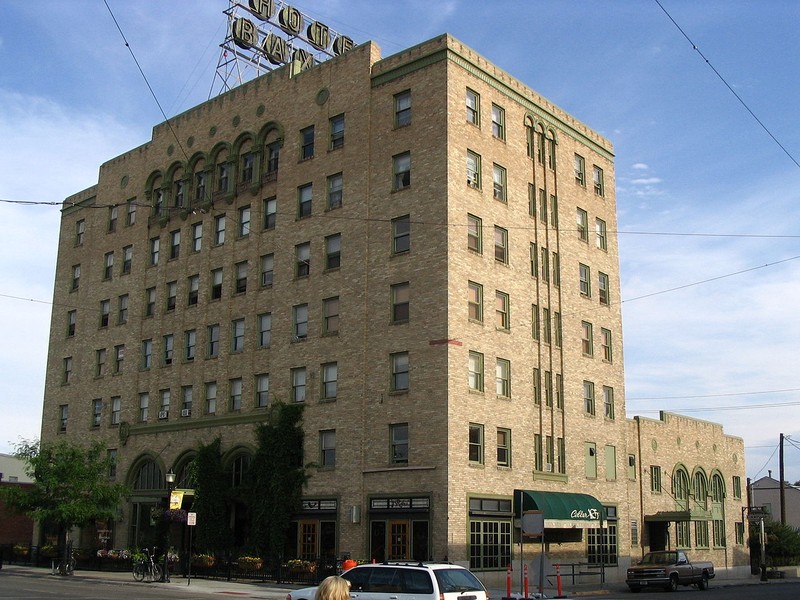 The Baxter Hotel was built in 1929. It is an excellent example of Art Deco architecture.