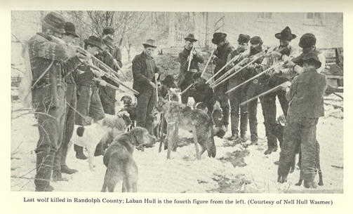 1941 Reconstruction of the 1897 wolf hunt, taken in the wake of the "Blue Devil" scare.