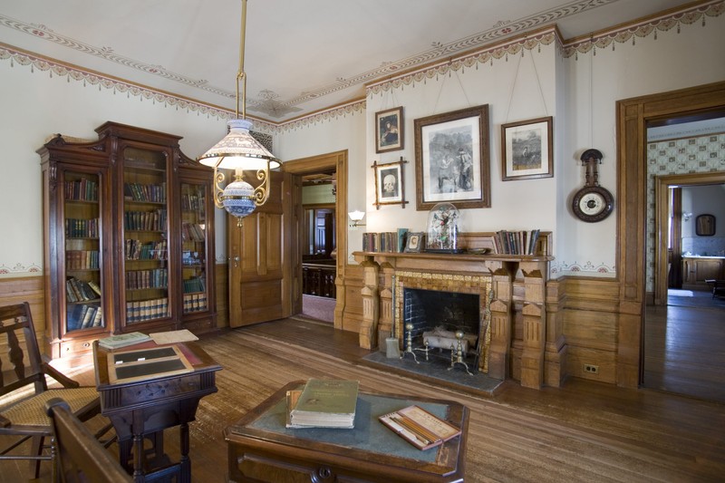 The School Room: Served as a playroom and classroom for his daughters, who were taught by their mother 