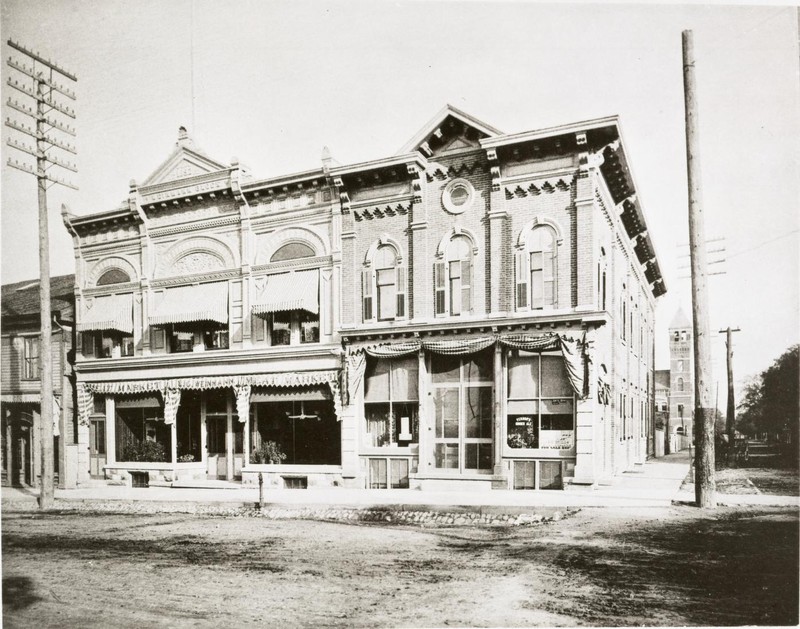 1893 Photo of the Weinmann Block in Ann Arbor