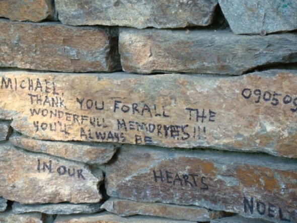 In 2009, hundreds of messages were scrawled on the walls of Neverland as thousands of fans descended to Michael Jackson's home to pay their respect.
