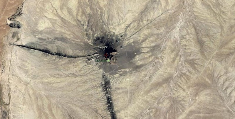 Satellite View of Shiprock 