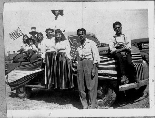 Mexican fiesta parade, Garden City, Kansas 1938