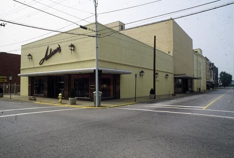 Third Street side of S.W. Anderson's Department store.