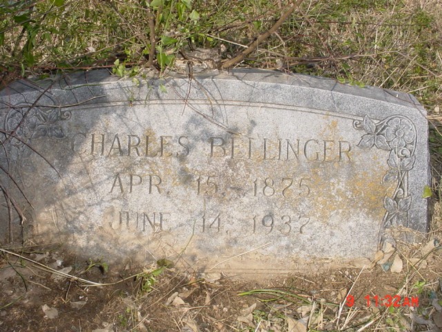Gravesite of Charles Bellinger