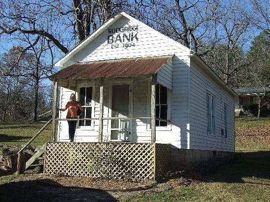 Historic Rockbridge Bank near the Rainbow Trout & Game Ranch