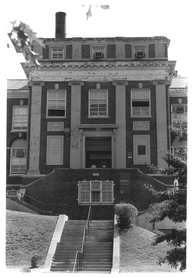 Exterior of Miner Teachers Normal School. 