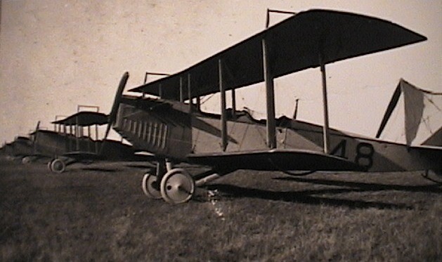 1st Aero Squadron JN-3's at "Ryan's" Pasture 1915.