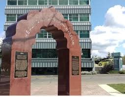 This granite monument was dedicated in 2008