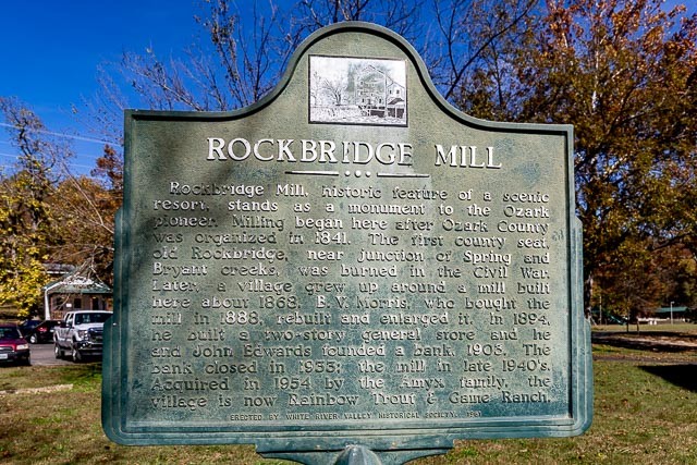 Rockbridge Mill Historic Marker