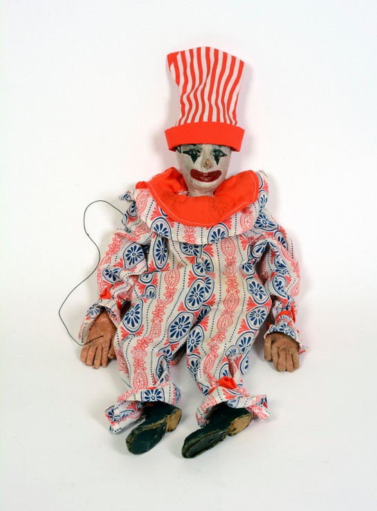 Marionette, Clown, Stripes, Strings, Puppetry