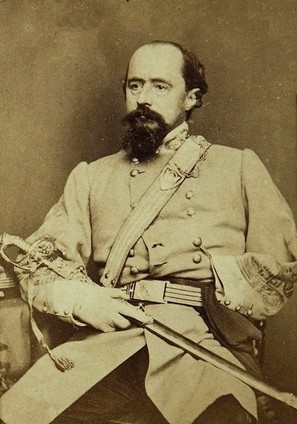 General W.W. Loring, known to his men as "Old Blizzards." Earlier in the war at the Battle of Fort Pemberton, he had exhorted his artillery to "give [the enemy] blizzards." His arm had been lost decades before in the Mexican War.