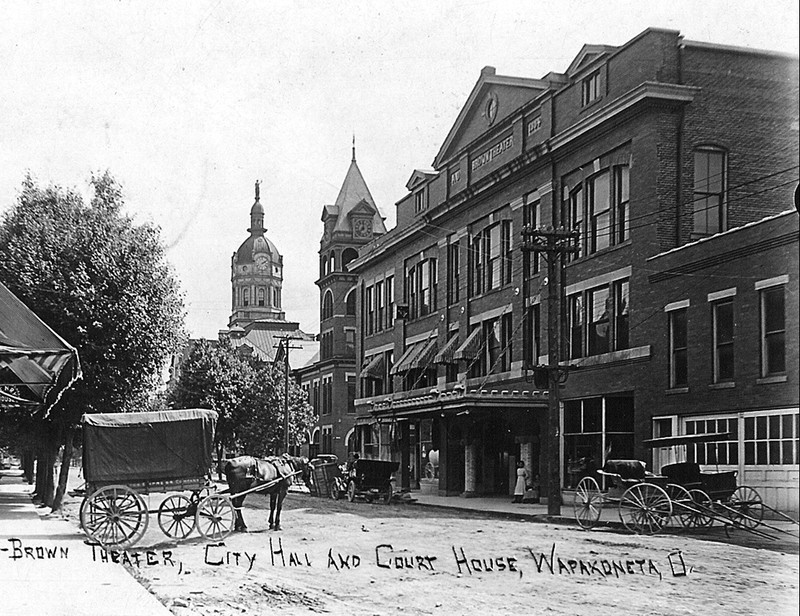 Historic Willipie Street View of Theatre, Fire Station, and Courthouse