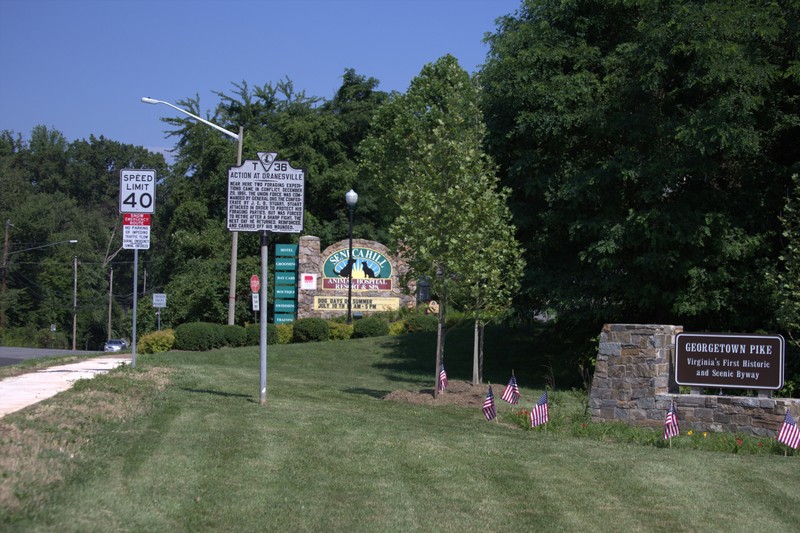 "Action at Dranesville" marker