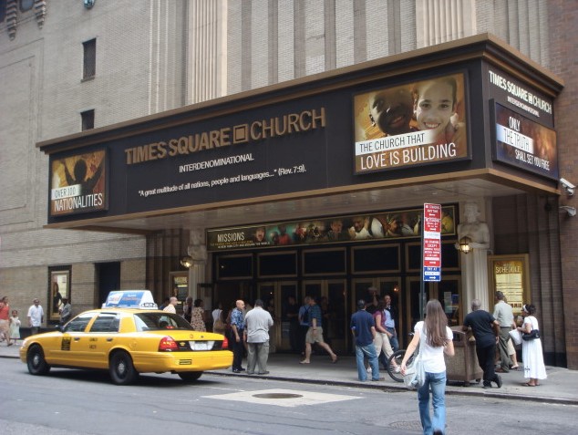 Facade of the Times Square Church