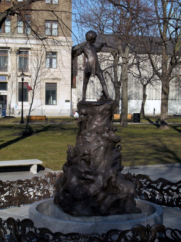 Restored Peter Pan Statue