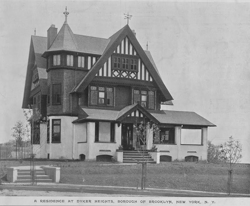 The Saitta House as it appeared in the early 1900s