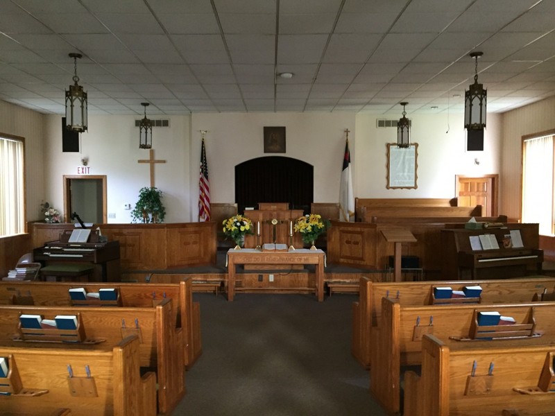 Interior of the church today