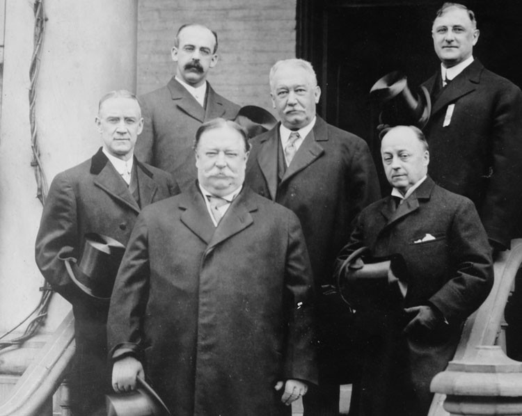 President William H. Taft Visits the Ansley Wilcox House, Ansley Wilcox is Over the President's Left Shoulder 