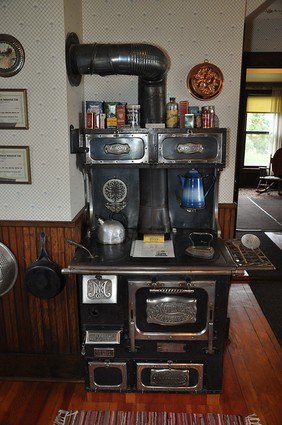 Old- time Monarch wood cook stove display