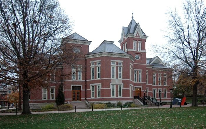 View of Pickard Hall on U of Missouri campus, former location of museum