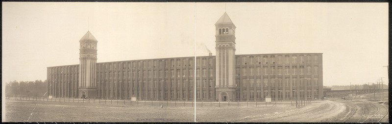 1909 photograph of Olympia Cotton Mill (Haines Photo Co.)