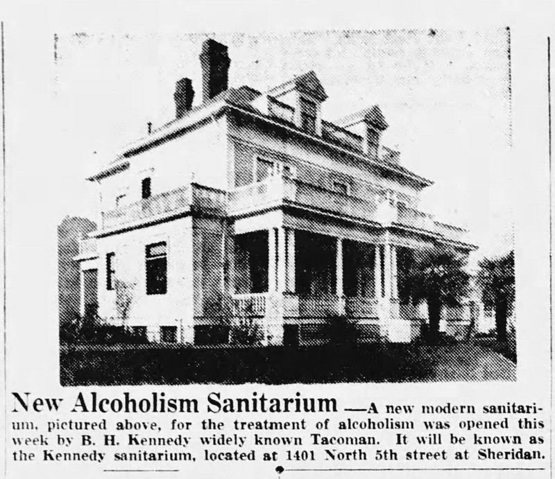 New Alcoholism Sanitarium - Tacoma News Tribune, 17 Jan 1946