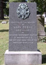 Desha's Headstone in Lexington Cemetery