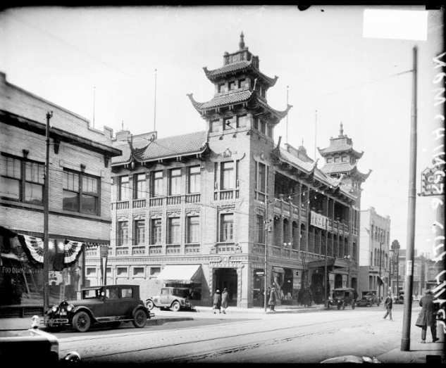 The building in 1928, shortly after its construction
