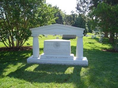 This is the picture of the Battle of the Bulge memorial as it stands today