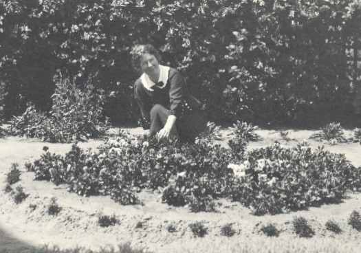 Avis Bixby (in another garden), circa 1920s