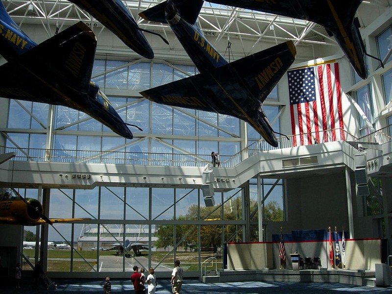 The Blue Angels Atrium of the museum