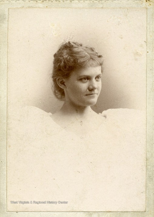 Julia McDonald, wife of John W. Davis, at age 16 (West Virginia & Regional History Center at WVU)