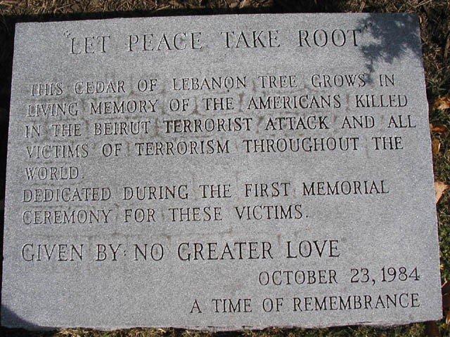 This is a picture of the monument with the words on it