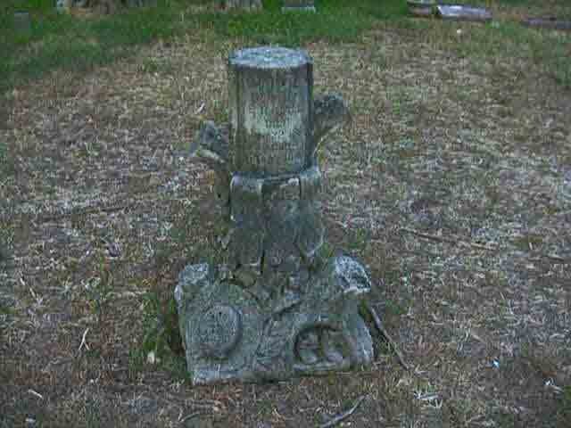 Grave marker at Ball Cemetery
