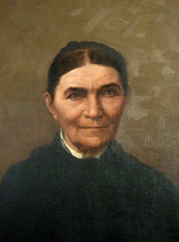 A painting of Jane Holmes AKA “Pittsburgh Jane.” 