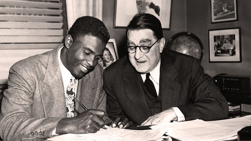 Jackie Robinson and Branch Rickey