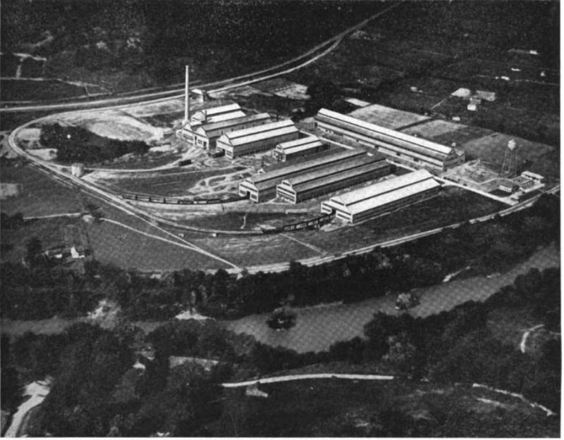 View of the plant upon its completion in 1922