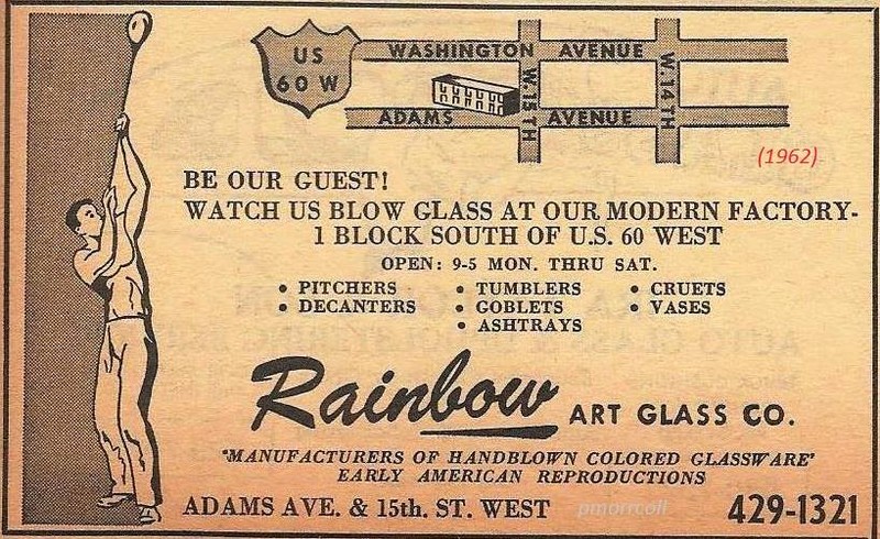 Ad for Rainbow Art Glass, 1962